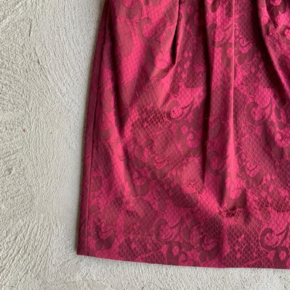 Le Chateau Red Strapless Dress - Picture 6 of 9